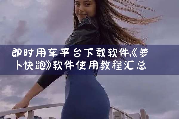 即时用车平台下载软件