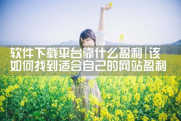 软件下载平台靠什么盈利